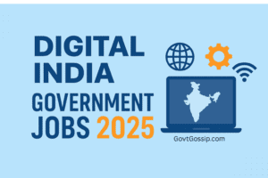 Digital India government jobs 2025